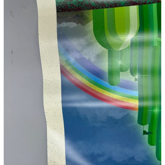 Emerald City Print Poster wizard of OZ - retro yellow brick road rainbow 24x36" - Picture 2 of 5